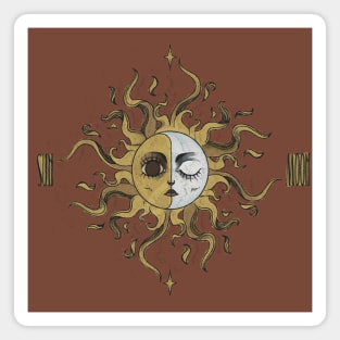 sun and moon Magnet